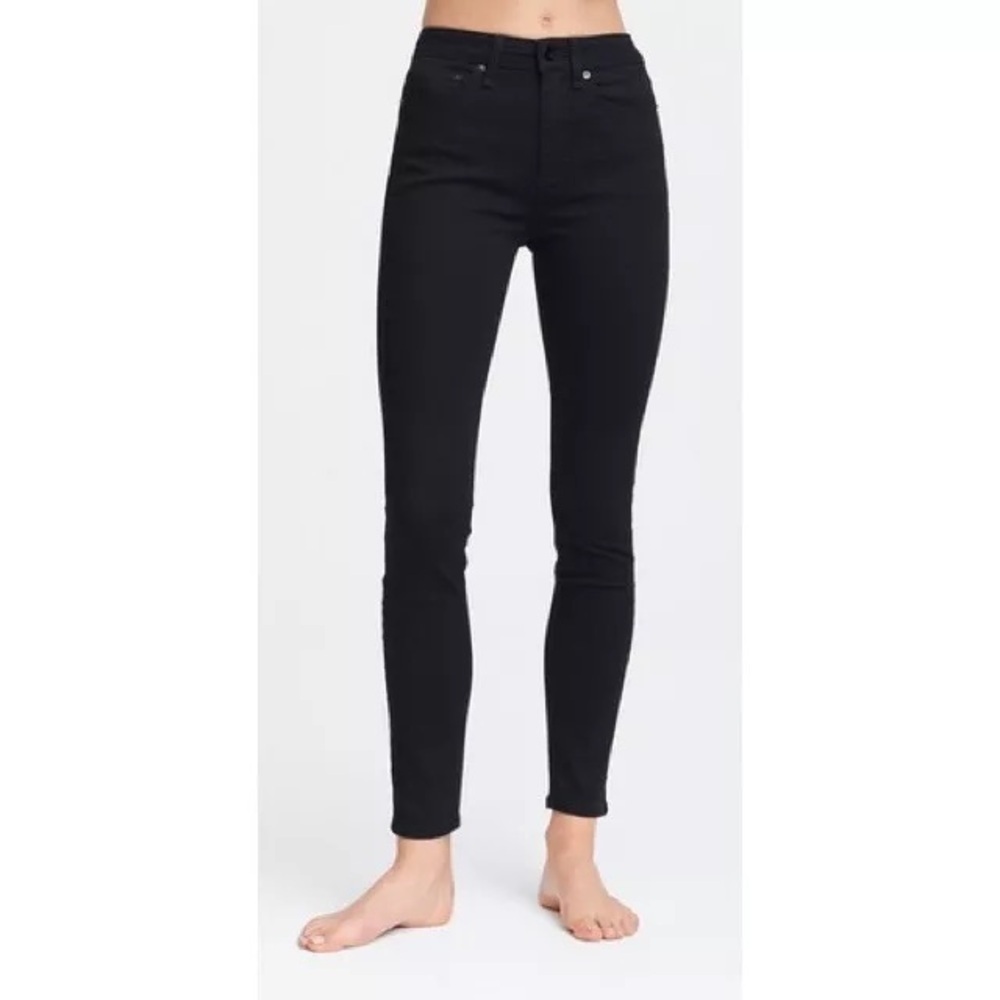 Rag & Bone sz 24 Faded Black Nina High-Rise Skinny Jean Leggings Women's
